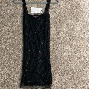 Black beaded dress